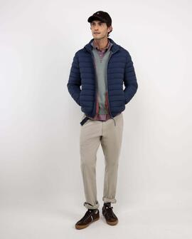 CHAQUETA ACOLCHADA BÁSICA AZUL MARINO