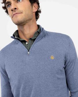JERSEY CUELLO CAMIONERO AZUL MEDIO