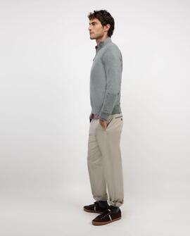 JERSEY CUELLO CAMIONERO VERDE LIQUEN