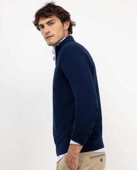 JERSEY CUELLO CAMIONERO AZUL MARINO