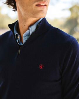 JERSEY CUELLO CAMIONERO AZUL MARINO