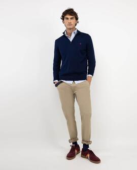 JERSEY CUELLO CAMIONERO AZUL MARINO