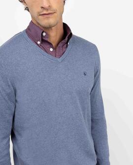 JERSEY CUELLO PICO CODERAS AZUL MEDIO