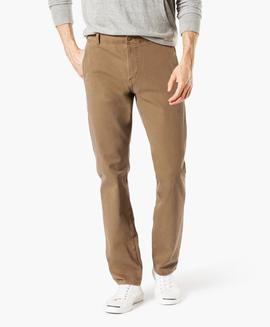 ALPHA KHAKI 360º FLEX SLIM TAPERED LEATHER