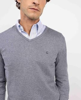 JERSEY CUELLO PICO CODERAS GRIS