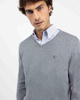 JERSEY CUELLO PICO CODERAS GRIS
