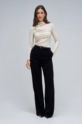 JERSEY DE MEDIA CUELLO COLOR PERLA