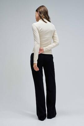 JERSEY DE MEDIA CUELLO COLOR PERLA