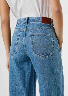 PANTALÓN VAQUERO WIDE LEG HIGH WAIST ARCHIVE DENIM AZUL