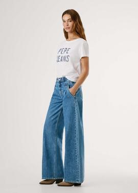 PANTALÓN VAQUERO WIDE LEG HIGH WAIST ARCHIVE DENIM AZUL