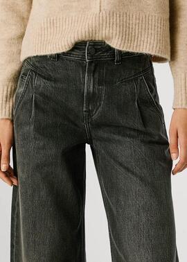 PANTALÓN VAQUERO WIDE LEG HIGH WAIST ARCHIVE DENIM NEGRO DES