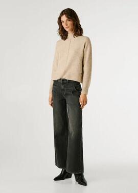 PANTALÓN VAQUERO WIDE LEG HIGH WAIST ARCHIVE DENIM NEGRO DES