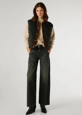 PANTALÓN VAQUERO WIDE LEG HIGH WAIST ARCHIVE DENIM NEGRO DES