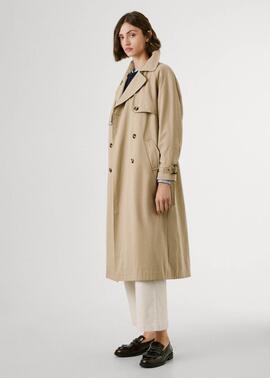 GABARDINA LARGA IMPERMEABLE SOFIA 836 STONE BEIGE