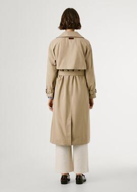 GABARDINA LARGA IMPERMEABLE SOFIA 836 STONE BEIGE