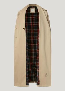 GABARDINA LARGA IMPERMEABLE SOFIA 836 STONE BEIGE