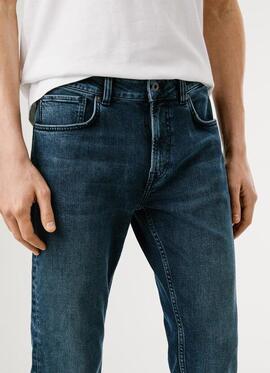 PANTALÓN VAQUERO TAPERED JEANS STANLEY 7VA DENIM AZUL