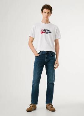 PANTALÓN VAQUERO TAPERED JEANS STANLEY 7VA DENIM AZUL