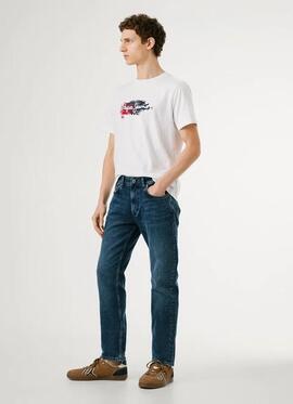 PANTALÓN VAQUERO TAPERED JEANS STANLEY 7VA DENIM AZUL