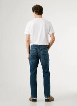 PANTALÓN VAQUERO TAPERED JEANS STANLEY 7VA DENIM AZUL