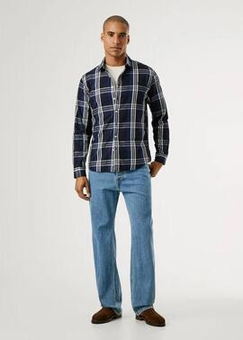 CAMISA DE CUADROS CODAR REGULAR FIT 594 DULWICH BLUE