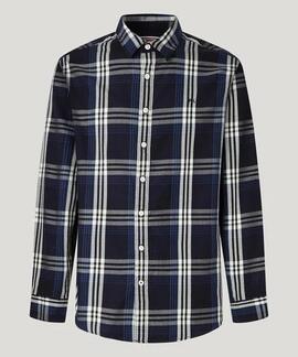 CAMISA DE CUADROS CODAR REGULAR FIT 594 DULWICH BLUE