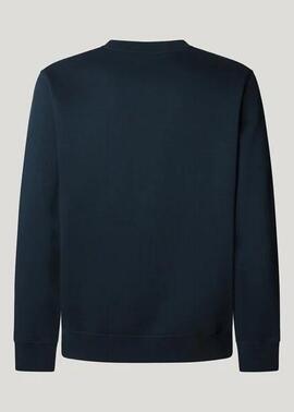 SUDADERA CON LOGO TREY CREW 594 DULWICH BLUE