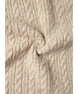 BUFANDA DE PUNTO TRENZADO FIONA SCARF 805 OYSTER WHITE
