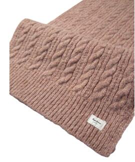 BUFANDA DE PUNTO TRENZADO FIONA SCARF 333 MAUVEGLOW PINK