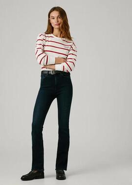 PANTALÓN VAQUERO DION FLARE 5FA HIGH WAIST DENIM BLACK AND B