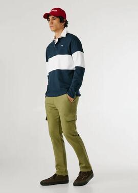 PANTALÓN BOLSO CARGO GYMDIGO SLIM FIT 679 MILITARY GREEN