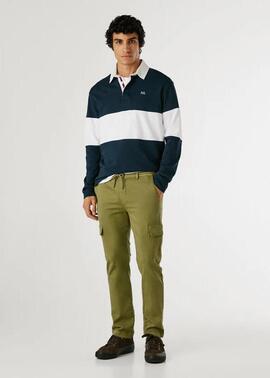 PANTALÓN BOLSO CARGO GYMDIGO SLIM FIT 679 MILITARY GREEN