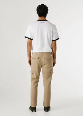 PANTALÓN BOLSO CARGO GYMDIGO 836 STONE BEIGE