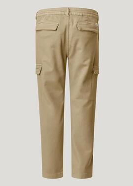 PANTALÓN BOLSO CARGO GYMDIGO 836 STONE BEIGE