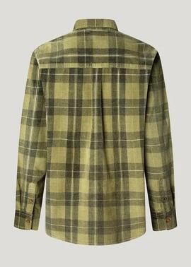 CAMISA DE PANA CASTER CUADROS 679 MILITARY GREEN