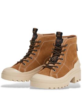 BOTINES DE ANTE HALE BASIC 869 TAN BROWN