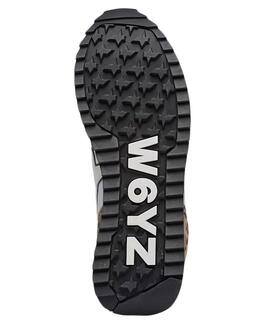 ZAPATILLAS YAK-W ANIMAL PRINT CREAM, WHITE, BLACK