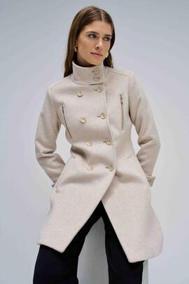 CHAQUETA DE PAÑO GRACE SLIM FIT BEIGE