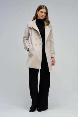 CHAQUETA DE PAÑO GRACE SLIM FIT BEIGE