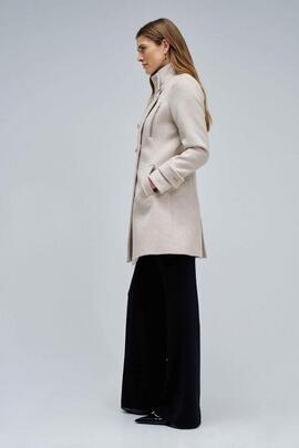 CHAQUETA DE PAÑO GRACE SLIM FIT BEIGE