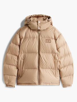 CHAQUETA ACOLCHADA ALASKA EN TEJIDO RIPSTOP BEIGE