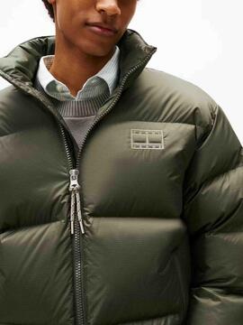 CHAQUETA ACOLCHADA ALASKA EN TEJIDO RIPSTOP VERDE