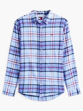 CAMISA DE FRANELA REGULAR FIT TARTÁN MULTICOLOR