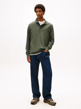 POLO MANGA LARGA SLIM FIT VERDE