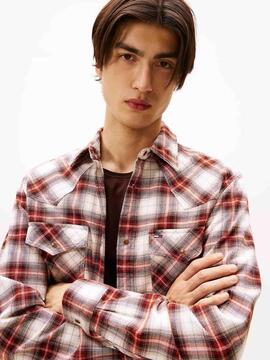 CAMISA DE FRANELA WESTERN REGULAR FIT CUADROS MULT