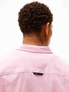 CAMISA DE OXFORD SLIM FIT ROSA