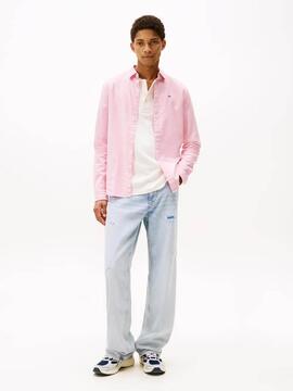 CAMISA DE OXFORD SLIM FIT ROSA
