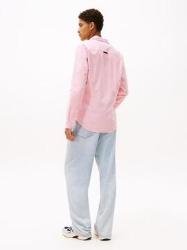 CAMISA DE OXFORD SLIM FIT ROSA