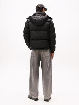 CHAQUETA ACOLCHADA ALASKA EN TEJIDO RIPSTOP NEGRA