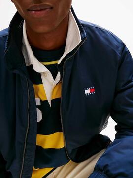CHAQUETA ACOLCHADA RELAXED FIT AZUL MARINO IMPERMEABLE